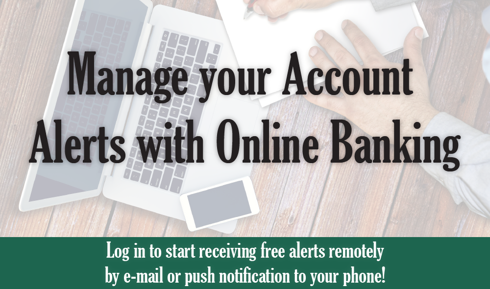 Manage your acct alerts